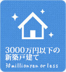 【不動産特集】3000万円以下の新築戸建て